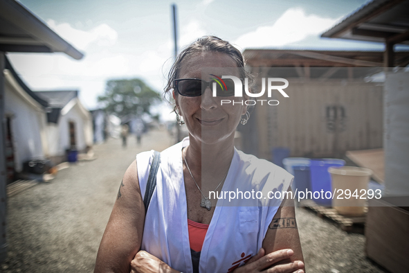 Dr. Athena Viscusi, responsible for the mental health section, has been in Liberia since the 19th of September. "I worked in Cholera in Hait...