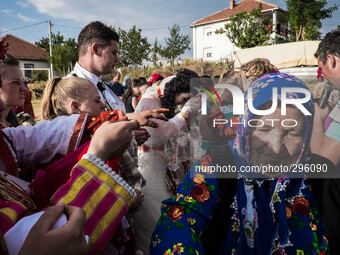 Turkish wedding. The time of the gifts. (