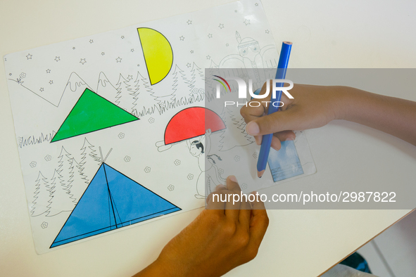 Daily life at a  Primary School in Naples, Italy on July  27, 2018. 