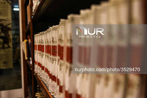 Old books in the library of Chalkida