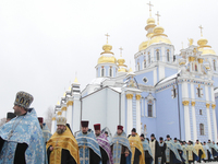 KIEV, UKRAINE - NOVEMBER 30: His Holiness Patriarch of Kyiv and All Rus-Ukraine Filaret headed prayer for peace in Ukraine reading the Akath...