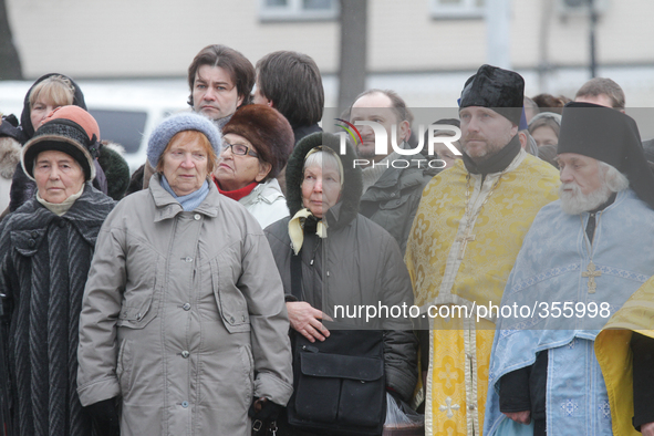 KIEV, UKRAINE - NOVEMBER 30: His Holiness Patriarch of Kyiv and All Rus-Ukraine Filaret headed prayer for peace in Ukraine reading the Akath...