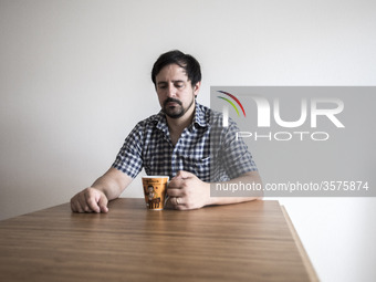 Tommaso Perina, waiting to meet the children. He lives in Tokyo since 2003 he married his wife in 2012. They have two children. On 19 Decemb...