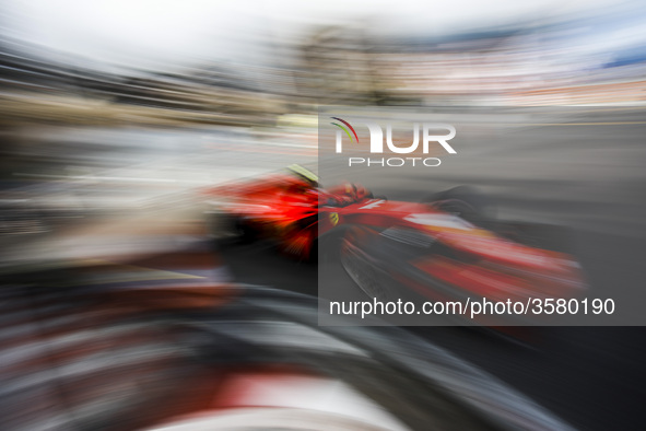 07 Kimi Raikkonen from Finland Scuderia Ferrari SF71H during the Monaco Formula One Grand Prix  at Monaco on 24th of May, 2018 in Montecarlo...