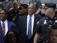 US Entertainer Bill Cosby arrives for a scenting hearing at the Montgomery County Courthouse, in Norristown, PA, on September 24, 2018. Cosb...