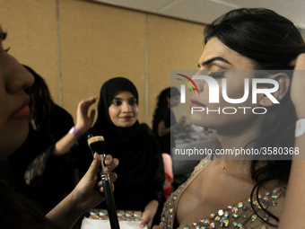  A transgender get ready backstage before the second edition of Miss Transqueen India 2018 transgender beauty pageant in Mumbai on October 8...