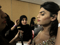  A transgender get ready backstage before the second edition of Miss Transqueen India 2018 transgender beauty pageant in Mumbai on October 8...