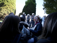 Greek school teachers protest outside the Greek Parliament in Athens, Greece on January 17, 2019. Teachers and students protest against gove...