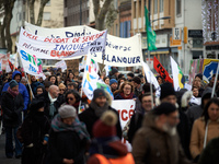 Several schoolteachers unions and two students unions (UNL, FIDL) called for a day of strike against Minister of Education J.-M. Blanquer re...