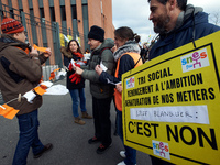 Several schoolteachers unions and two students unions (UNL, FIDL) called for a day of strike against Minister of Education J.-M. Blanquer re...