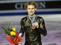 13 december-BARCELONA SPAIN: Sergei Voronov, third place in the men free skating final in the ISU Grand Prix in Barcelona, held at the Forum...