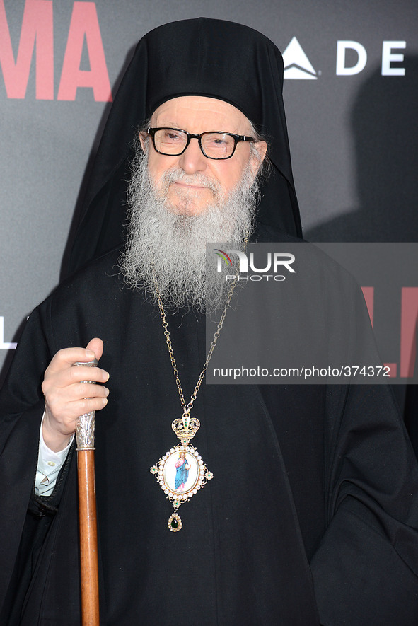 Archbishop Dimitrious attends the New York Premiere of "Selma" on December 14, 2014 at the Ziegfeld Theatre in New York City, USA.
