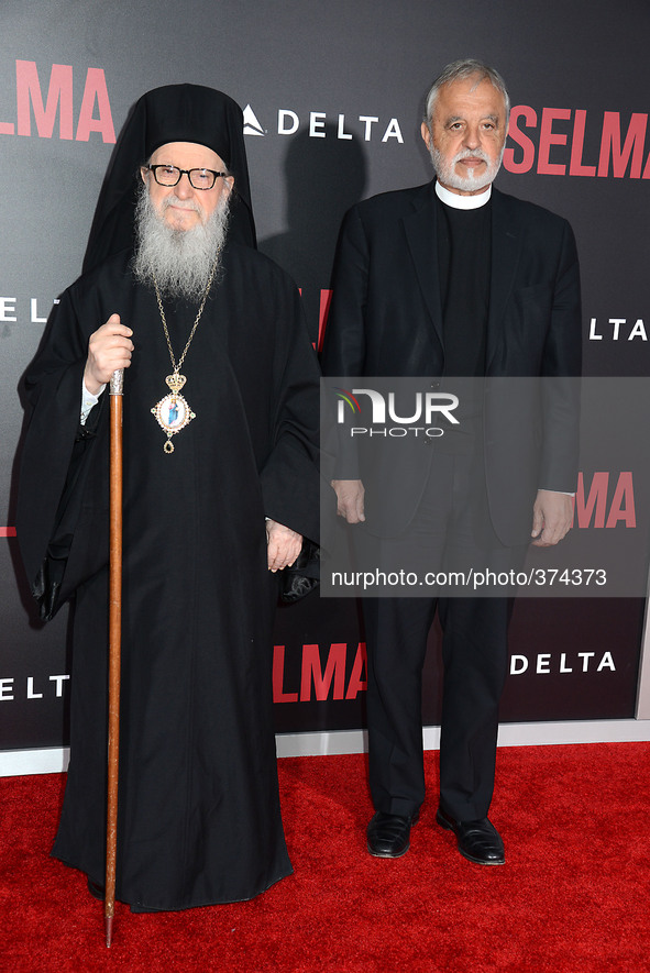 Archbishop Dimitrious attends the New York Premiere of "Selma" on December 14, 2014 at the Ziegfeld Theatre in New York City, USA.