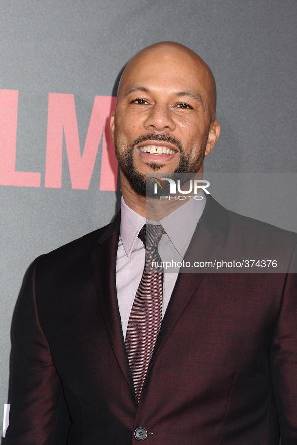 Common attends the New York Premiere of "Selma" on December 14, 2014 at the Ziegfeld Theatre in New York City, USA.