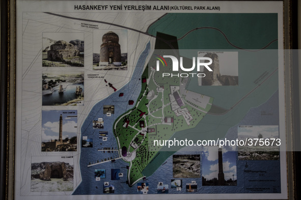 2014 - Hasankeyf - The map of the new Hasankeyf 