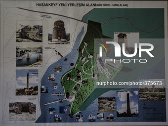 2014 - Hasankeyf - The map of the new Hasankeyf (