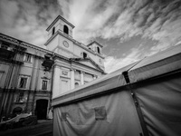 Duomo Church in Duomo Square, in L'Aquila City, on January 11, 2014.(