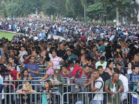 A giant line formed in the Anhangabaú Valley, in the center of the city of São Paulo, where job search is being promoted by the Secretariat...