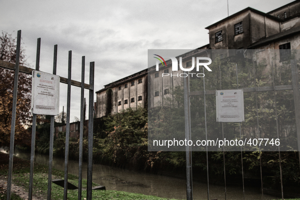 An abandoned building, lovely memory of  one of the major Italian industrial area, in Novara, Italy.  Exporti is a reality tale made up out...