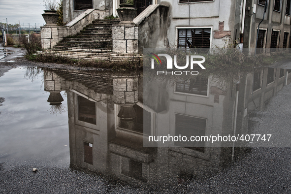 Abandoned offices in the hearth of the ex industrial main district, in Novara, Italy.  Exporti is a reality tale made up out of mistakes and...