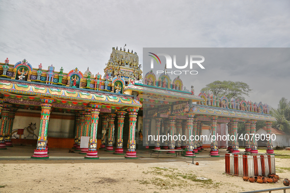 Madduvil Panriththalaichchi Amman Kovil (Madduvil Panriththalachchi Amman Hindu Temple) in Madduvil, Jaffna, Northern Province, Sri Lanka. 