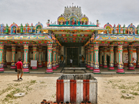 Madduvil Panriththalaichchi Amman Kovil (Madduvil Panriththalachchi Amman Hindu Temple) in Madduvil, Jaffna, Northern Province, Sri Lanka. (