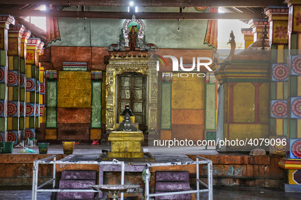 Interior of the Madduvil Panriththalaichchi Amman Kovil (Madduvil Panriththalachchi Amman Hindu Temple) in Madduvil, Jaffna, Northern Provin...