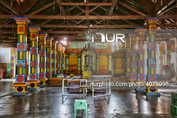 Interior of the Madduvil Panriththalaichchi Amman Kovil (Madduvil Panriththalachchi Amman Hindu Temple) in Madduvil, Jaffna, Northern Provin...