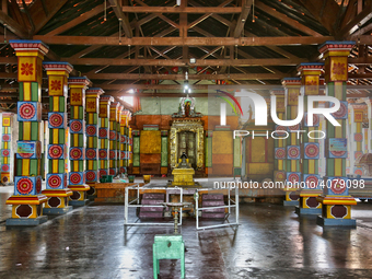 Interior of the Madduvil Panriththalaichchi Amman Kovil (Madduvil Panriththalachchi Amman Hindu Temple) in Madduvil, Jaffna, Northern Provin...