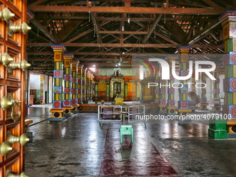 Interior of the Madduvil Panriththalaichchi Amman Kovil (Madduvil Panriththalachchi Amman Hindu Temple) in Madduvil, Jaffna, Northern Provin...