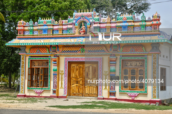 Small building on the gounds of the Madduvil Panriththalaichchi Amman Kovil (Madduvil Panriththalachchi Amman Hindu Temple) in Madduvil, Jaf...