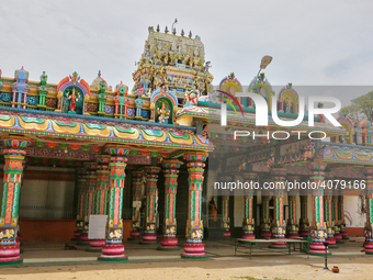 Madduvil Panriththalaichchi Amman Kovil (Madduvil Panriththalachchi Amman Hindu Temple) in Madduvil, Jaffna, Northern Province, Sri Lanka. (