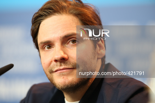 Daniel Bruehl attends  the  International Jury photo call and press conference during the 65th Berlinale International Film Festival on Febr...