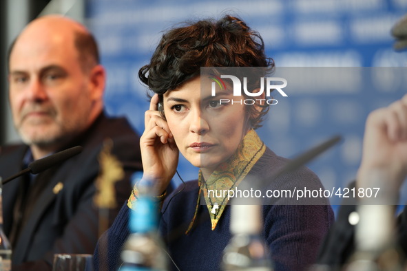 Audrey Tautou  attends the International Jury photo call and press conference during the 65th Berlinale International Film Festival at Hotel...