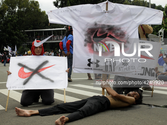 Thousand of labours from various labour organizations commemorating the International Labour Day or knows as May Day in Jakarta on May 1, 20...