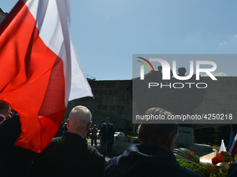 Representatives of leftist circles met at Daszynski Avenue to celebrate May Day outside the Monument to the Military Actions of the Proletar...