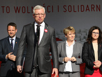 Mayor of Poznan Jacek Jaskowiak during the rally on the Dlugi Targ street is seen in Gdansk, Poland on 4th June 2019 Freedom and Solidarity...