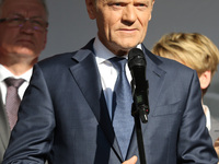 President of the European Council Donald Tusk during the rally on the Dlugi Targ street is seen in Gdansk, Poland on 4th June 2019 Freedom a...