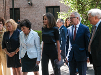 Queen Letizia of Spain visits a traditional Students Residence (Residencia de Estudiantes) on June 06, 2019 in Madrid, Spain.  (