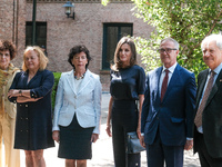 Queen Letizia of Spain visits a traditional Students Residence (Residencia de Estudiantes) on June 06, 2019 in Madrid, Spain.  (