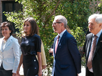 Queen Letizia of Spain visits a traditional Students Residence (Residencia de Estudiantes) on June 06, 2019 in Madrid, Spain.  (