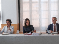 Queen Letizia of Spain visits a traditional Students Residence (Residencia de Estudiantes) on June 06, 2019 in Madrid, Spain.  (