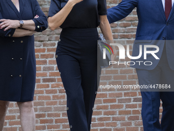 Queen Letizia of Spain visits a traditional Students Residence (Residencia de Estudiantes) on June 06, 2019 in Madrid, Spain. (