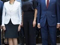 Queen Letizia of Spain visits a traditional Students Residence (Residencia de Estudiantes) on June 06, 2019 in Madrid, Spain. (