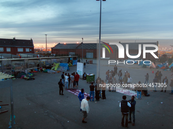 View of the migrant camp in the evening. Calais, France, June 2014.

For the last 20 years the French city of Calais, with links from the...