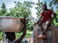 A young boy controls and distributes the water to the population in the city of Dano
"The land of honest man". With these words Shankara ha...