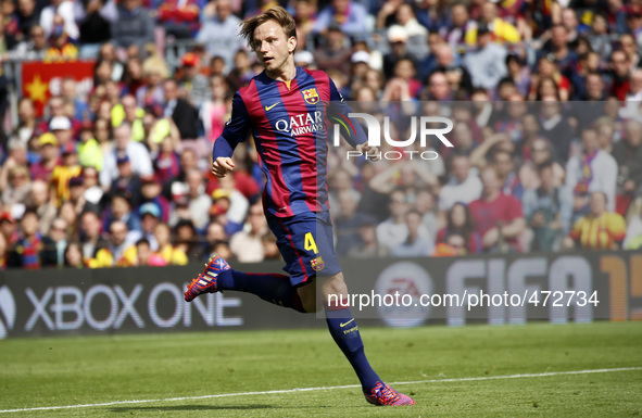 BARCELONA - march 08- SPAIN: Ivan Rakitic in the match between FC Barcelona and Rayo Vallecano, for the week 26 of the spanish league, playe...