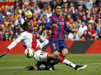 BARCELONA - march 08- SPAIN: Luis Suarez and Abdoulaye in the match between FC Barcelona and Rayo Vallecano, for the week 26 of the spanish...