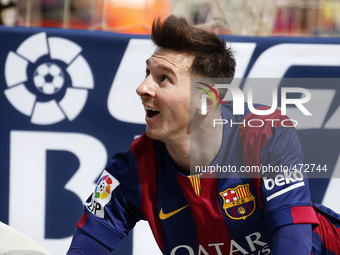 BARCELONA - march 08- SPAIN: Leo Messi in the match between FC Barcelona and Rayo Vallecano, for the week 26 of the spanish league, played a...