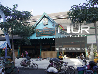 Beringharjo traditional market, Special Region of Yogyakarta province, on Monday, August 5, 2019. The freight workers in this market is domi...